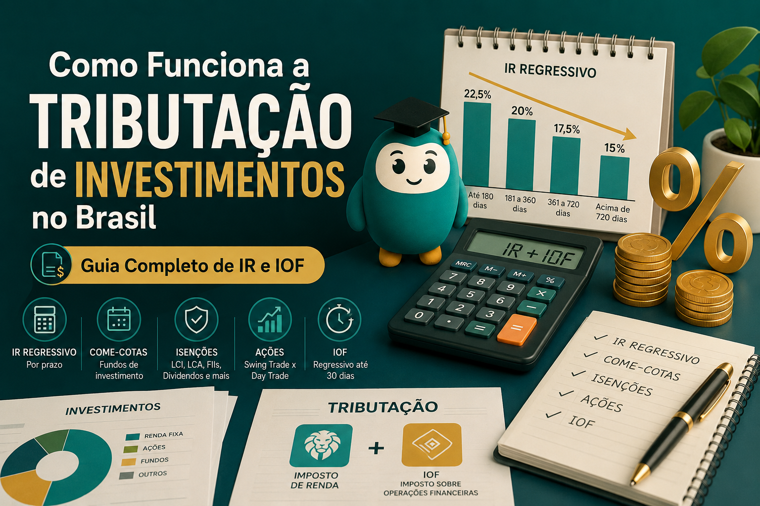 Como Funciona a Tributação de Investimentos no Brasil: Guia Completo de IR e IOF